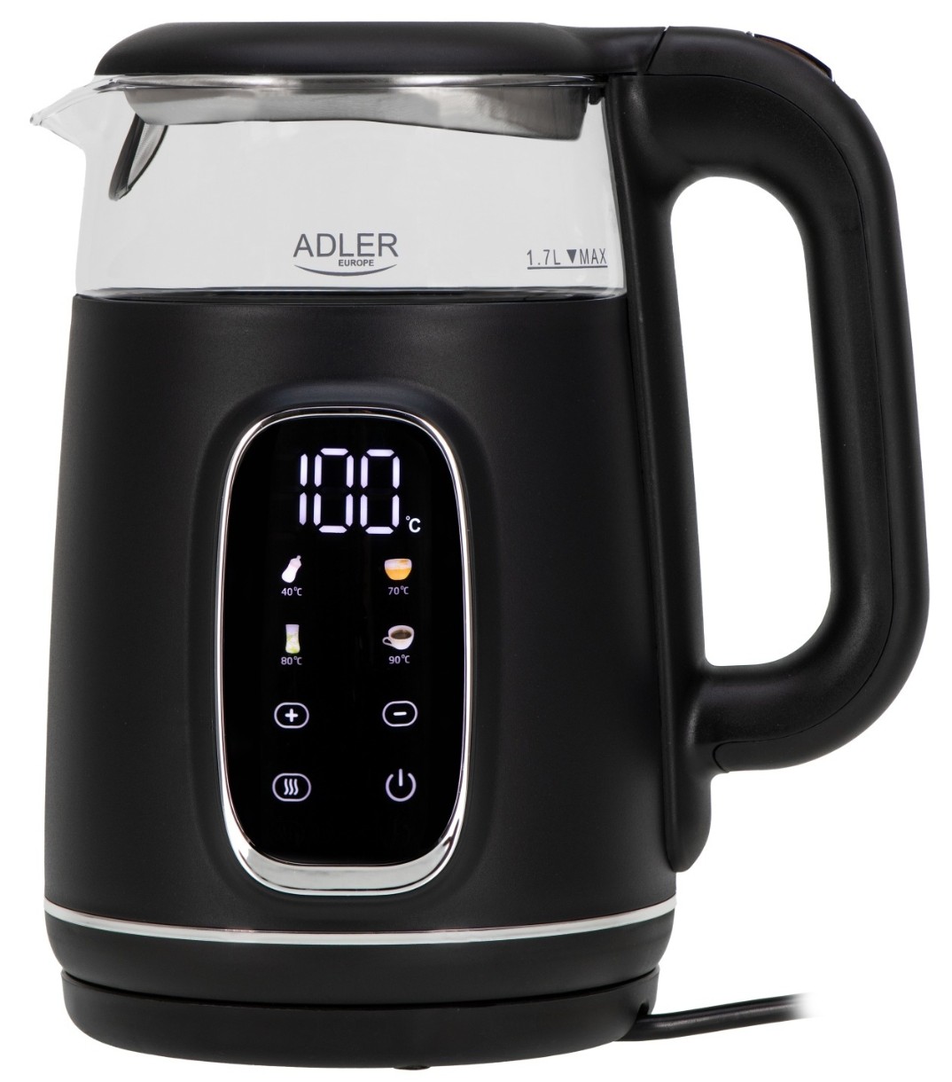 Fierbator de apa Adler AD-1305 Black Silver