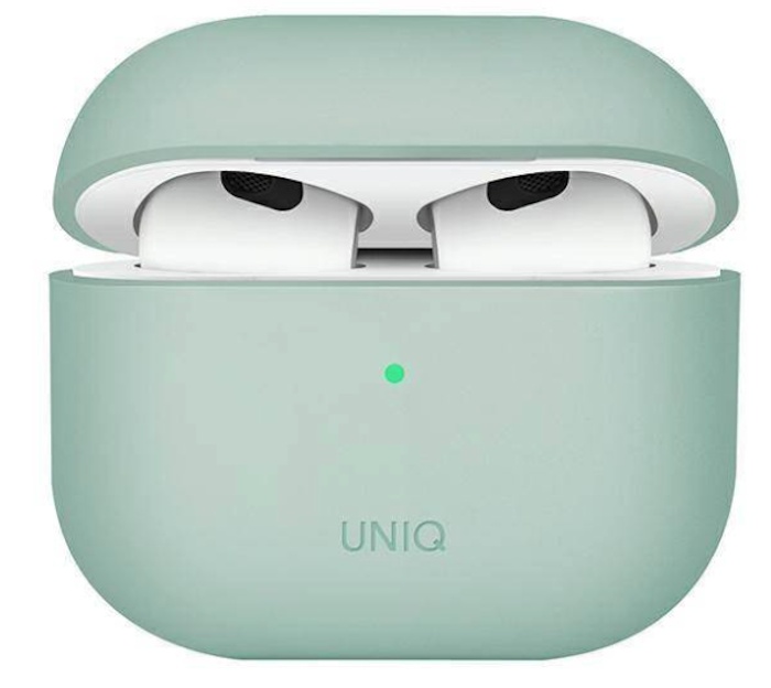 Чехол для наушников Uniq Lino Hybrid Mint for AirPods 3rd Gen Green