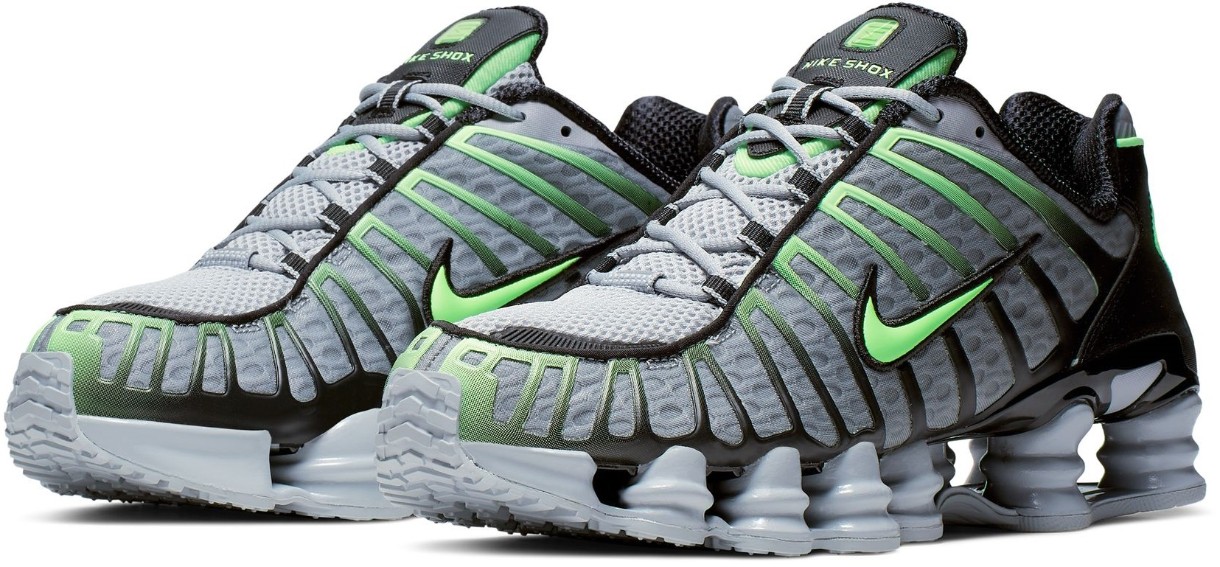 Adidași pentru bărbați Nike Shox Tl Wolf Grey/Black/Lime Blast, s.43