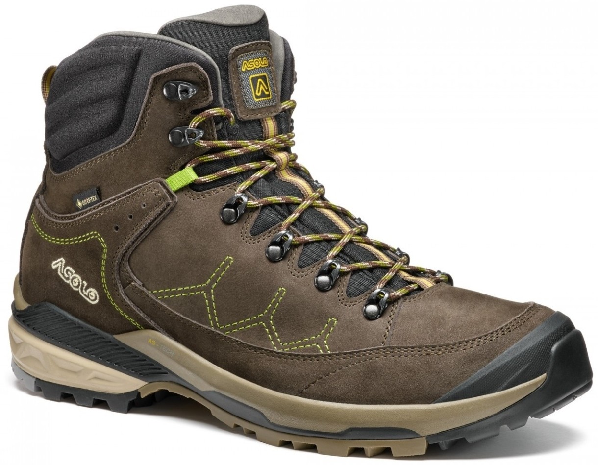 Ботинки мужские Asolo Falcon Evo NBK GV Dark Brown/Lime (A4006400.B116) 46