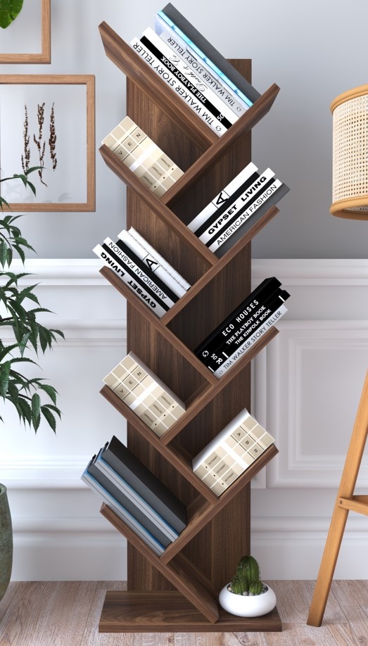 Etajeră Remaks Zikzak Walnut