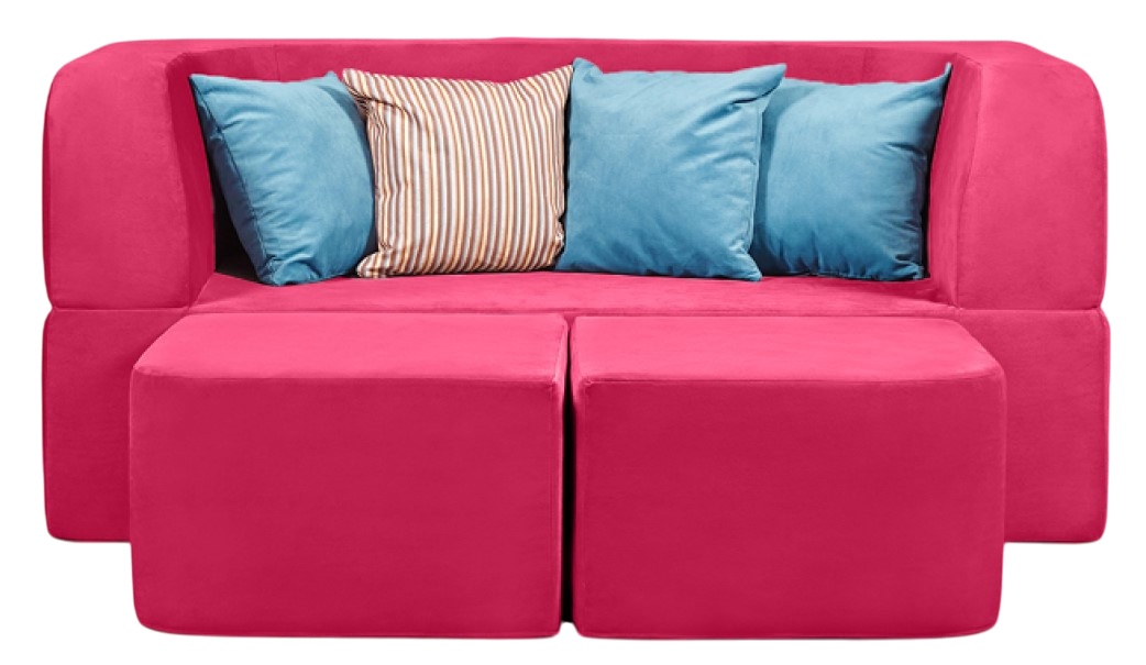 Canapea fără ramă Edka Vega 180x200x40 P17 Pink Raspberry