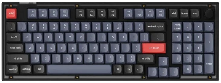 Клавиатура Keychron V5 QMK/VIA Frosted Black (V5-C1-RU)