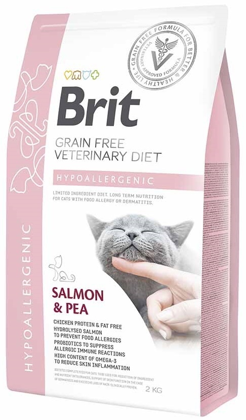 Сухой корм для кошек Brit Grain Free Veterinary Diet Hypoallergenic 2kg