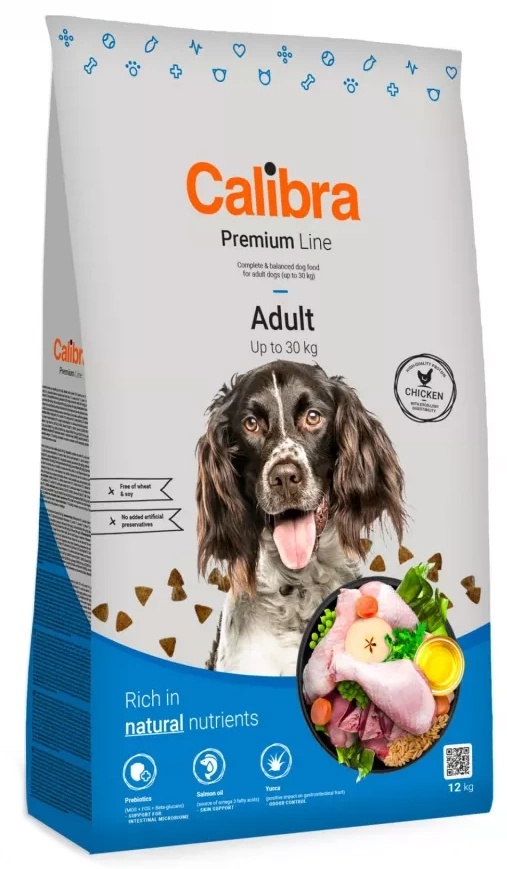 Сухой корм для собак Calibra Premium Line Adult Chicken 12kg