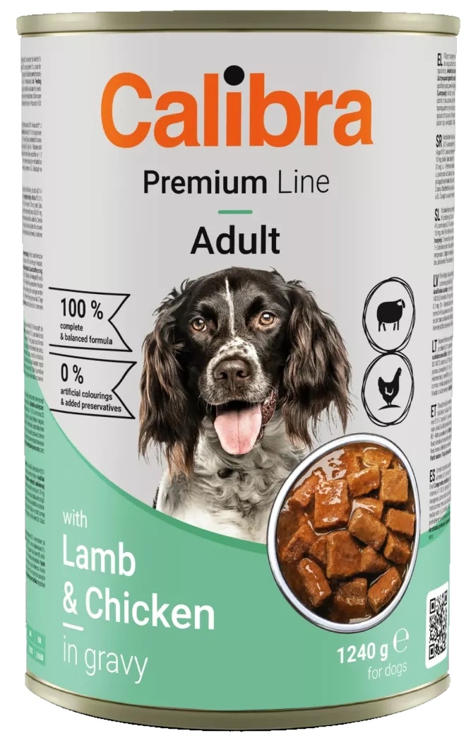 Влажный корм для собак Calibra Premium Line Adult Lamb & Chicken 1240g