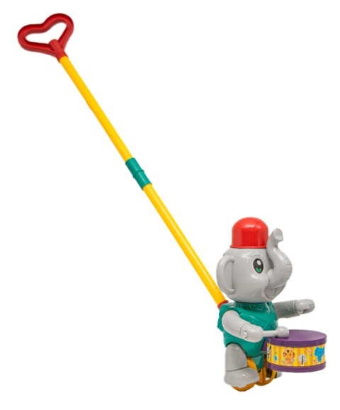Jucarie de impins si tras New World Elephant (0356-2)