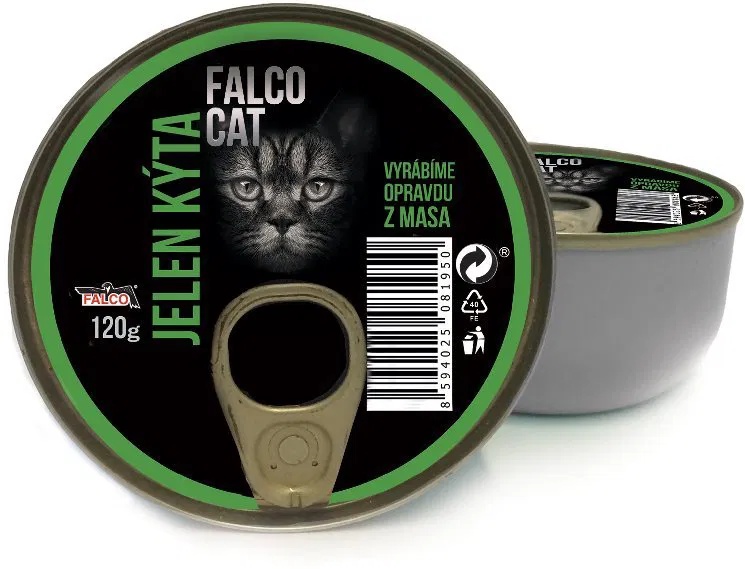 Влажный корм для кошек Falco Cat Deer 120g