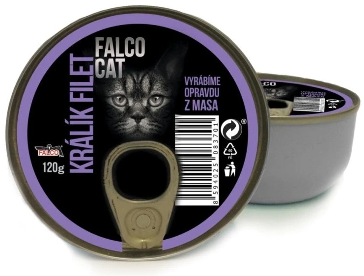 Влажный корм для кошек Falco Cat Rabbit 120g