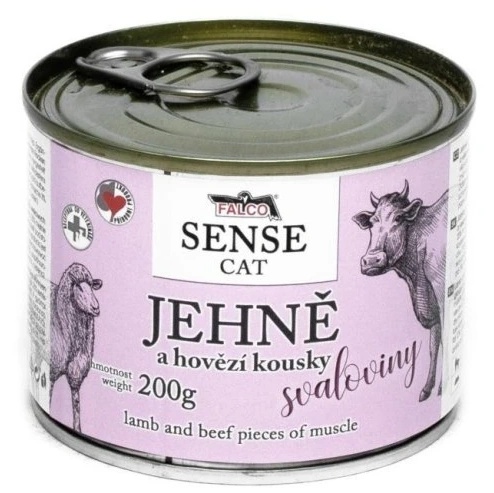 Влажный корм для кошек Falco Sense Cat Lamb & Beef 200g