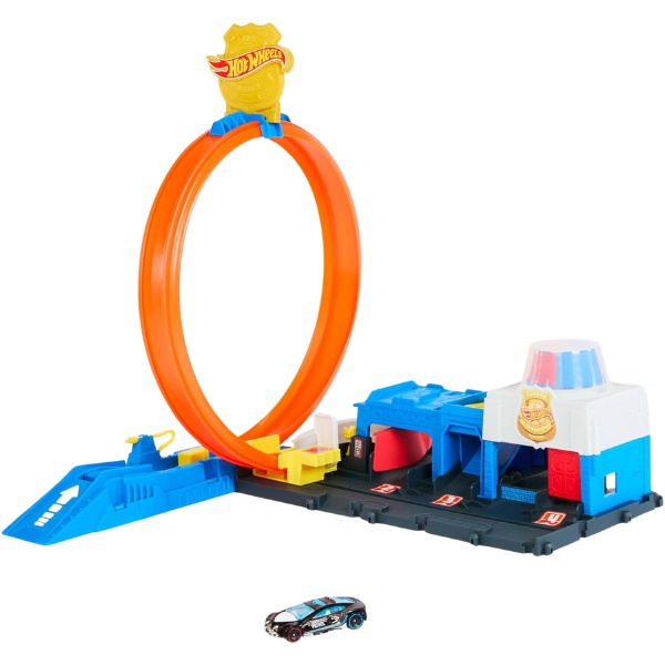 Детский набор дорога Hot Wheels Super Police Station (JBM71)