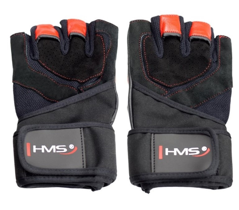 Перчатки для тренировок HMS L Black/Red RST01