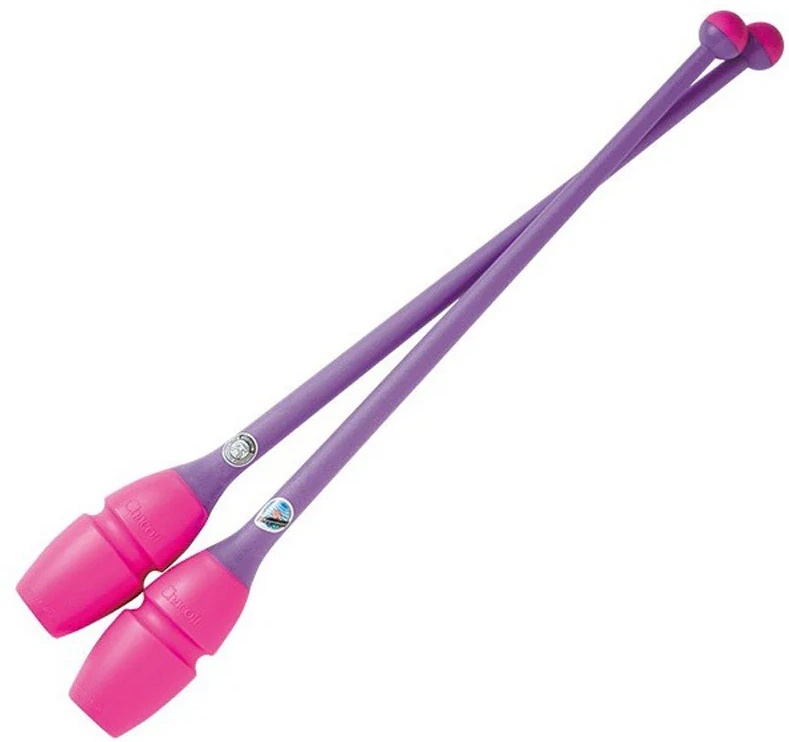 Maciuci gimnastica Chacott Rubber Club 41cm Violet/Pink 2pcs