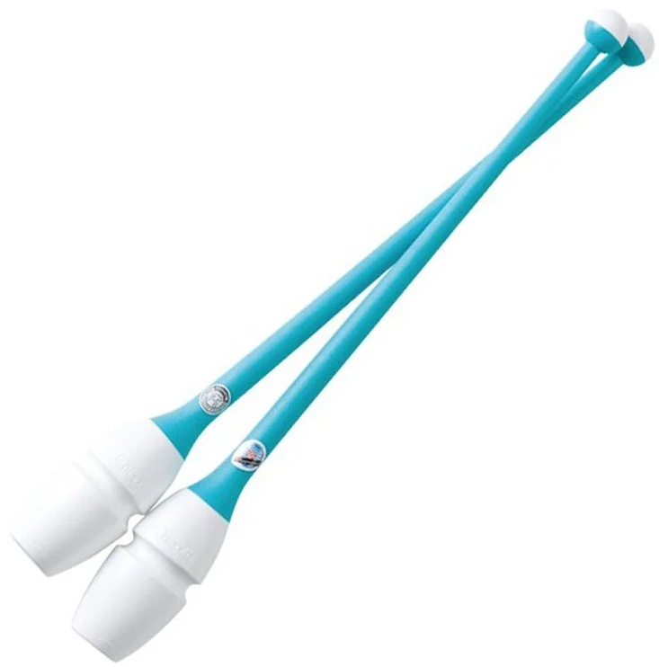 Булавы для гимнастики Chacott Rubber Club 41cm White/Blue 2pcs