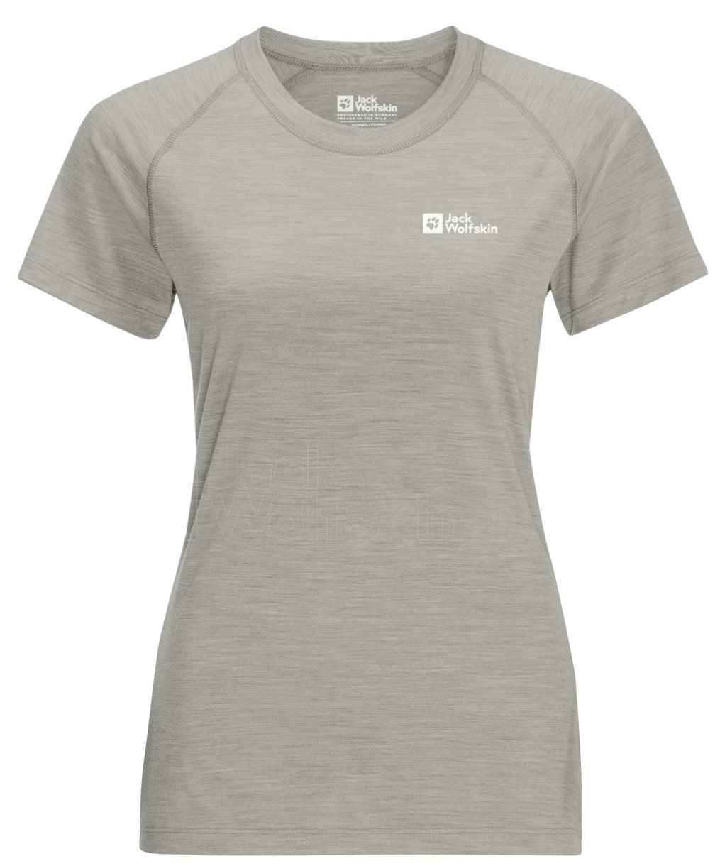 Tricou de dame Jack Wolfskin Kammweg S/S W Seal, s.L