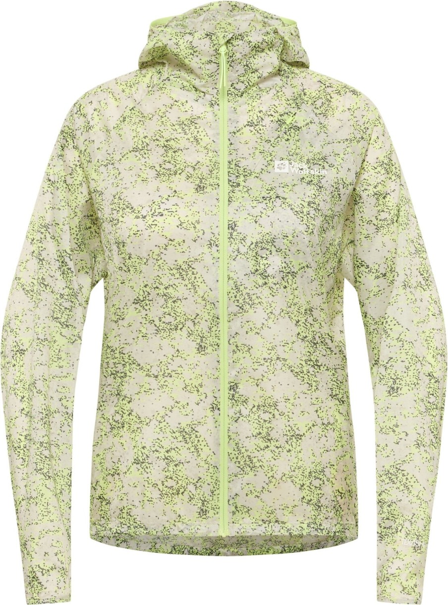 Женская ветровка Jack Wolfskin Prelight Wind Jkt W Sandblasted Cool Matcha, s.L