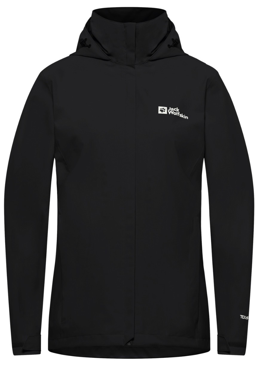 Женская ветровка Jack Wolfskin Trailtime 2L Jkt Black, s.XS