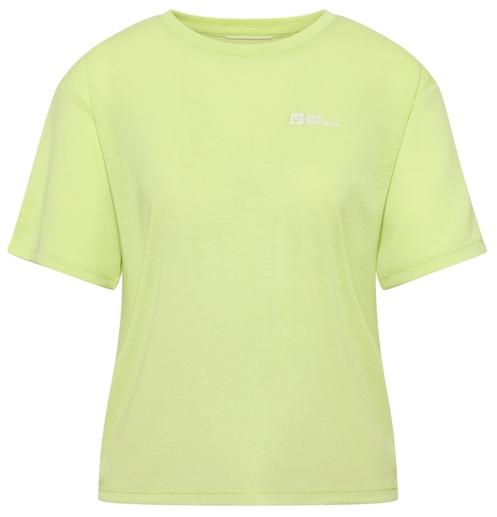 Tricou de dame Jack Wolfskin Vonnan Crop T W Cool Matcha, s.XL