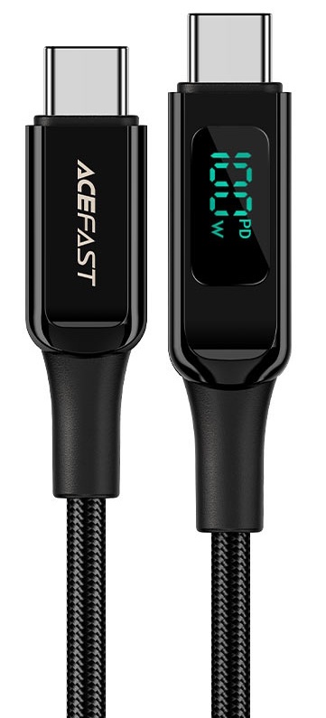 USB Кабель Acefast Type-C to Type-C 100W Black (C6-03)