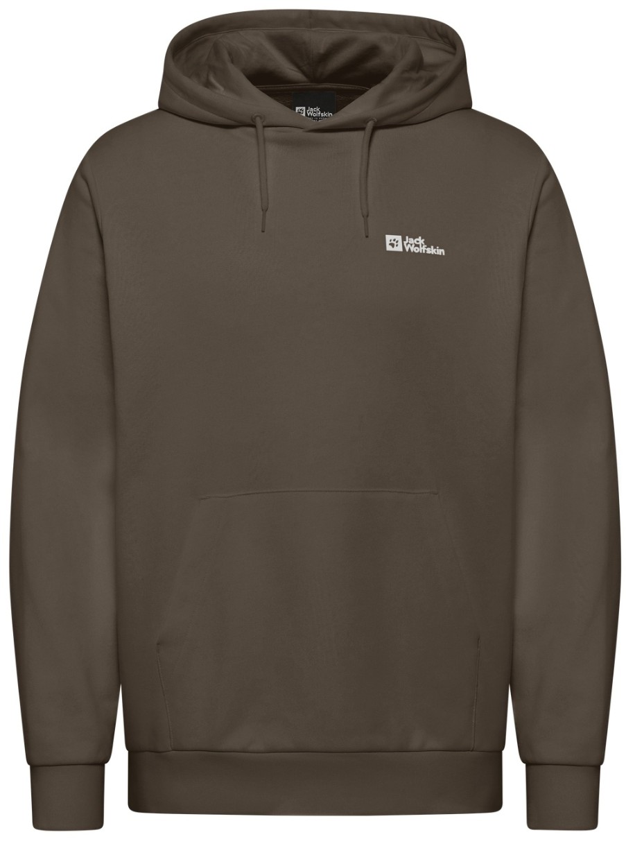 Hanorac pentru bărbați Jack Wolfskin Essential Hoodie M Cold Coffee, s.L