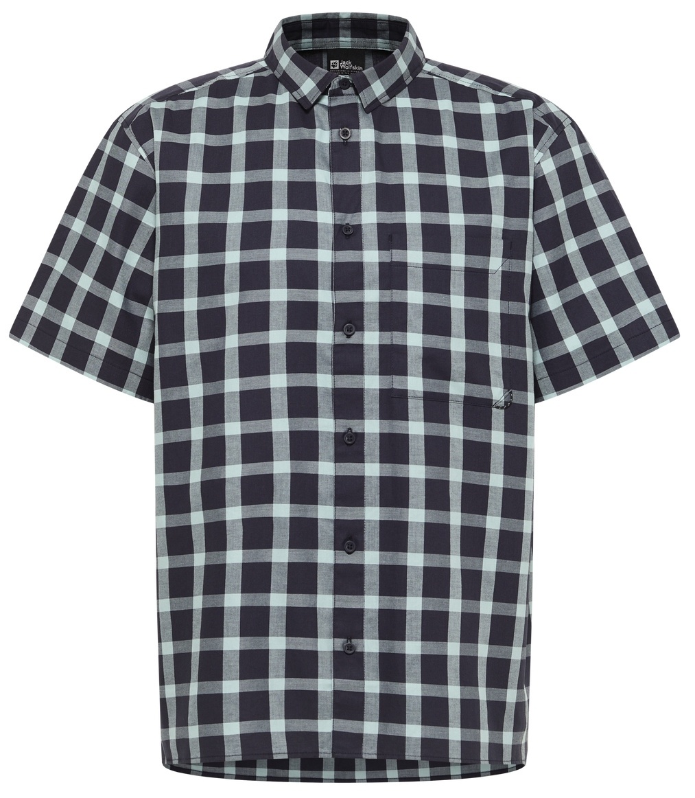 Мужская рубашка Jack Wolfskin Planalto Shirt M Check Dark Navy, s.L