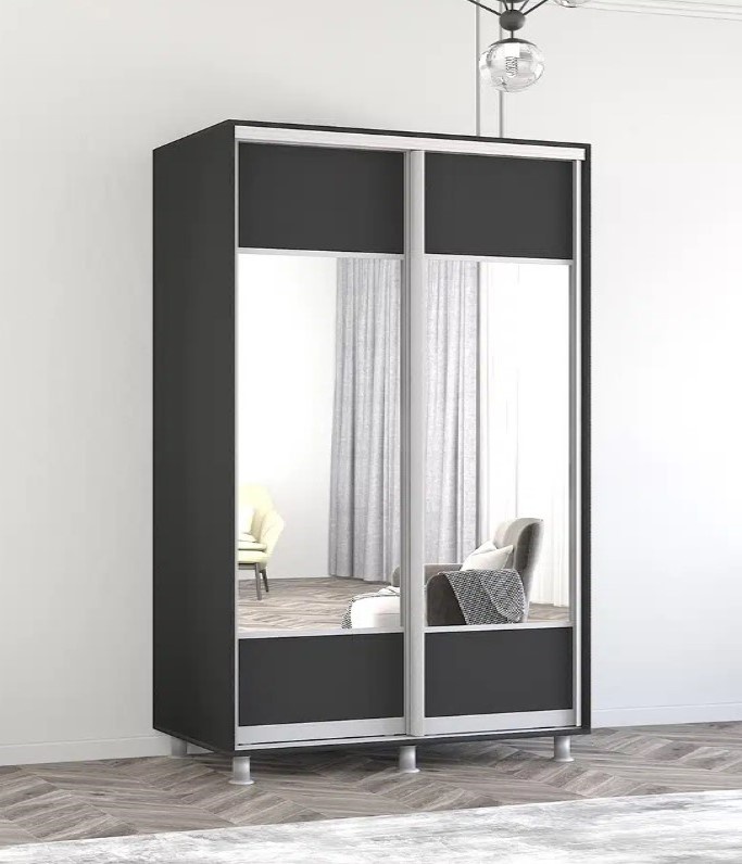 Dulap cu uşi glisante Mobildor-Lux Aron 160x200 (Anthracite) K1