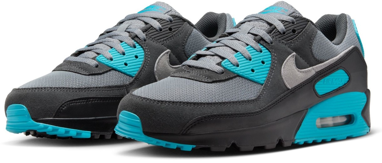 Adidași pentru bărbați Nike Air Max 90 Cool Grey/Dusty Cactus/Black/Wolf Grey, s.43