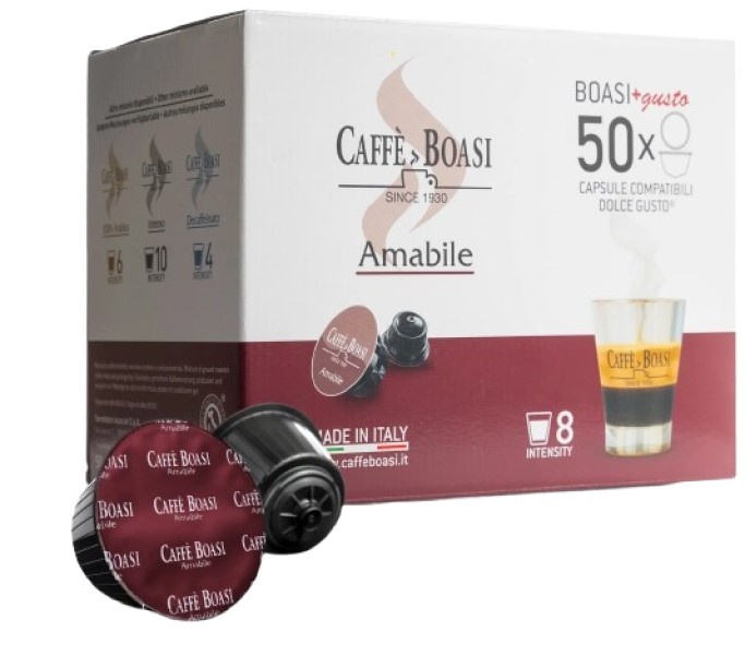 Капсулы для кофемашин Caffè Boasi Dolce Gusto Amabile 50pcs