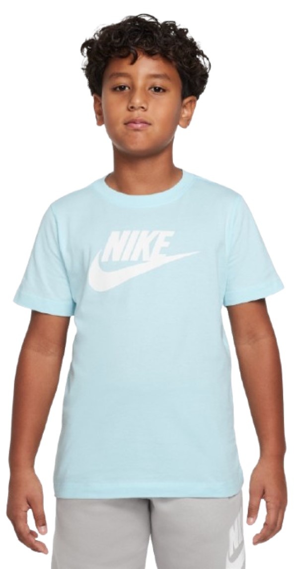 Детская футболка Nike K Nsw Tee Futura Hbr Glacier Blue, s.M