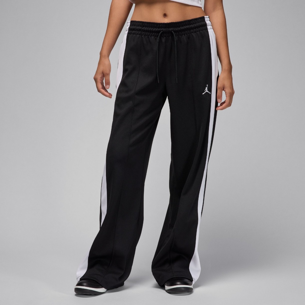 Женские спортивные штаны Nike W Jordan Knit Track Pant Black/White, s.XS