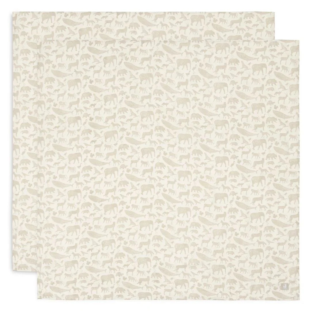 Pelinci Jollein Animals Nougat 2pcs 115x115 (535-852-67044)