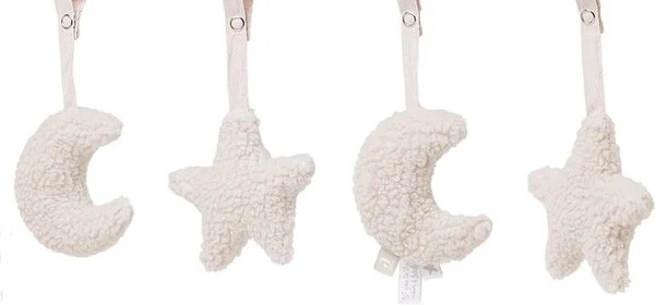 Jucărie pentru pătuturi si carucioare Jollein Babygym Moon Nougat (108-001-66046)
