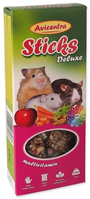 Hrană pentru rozătoare Avicentra Sticks Vitamins & Honey 2pcs