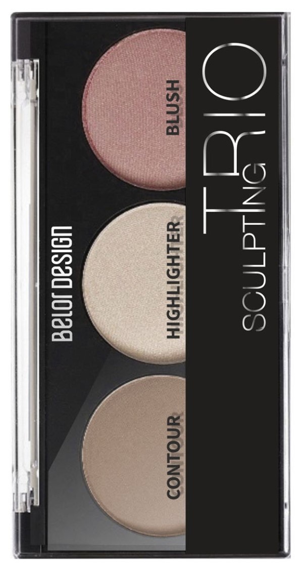 Paletă de conturare Belor Design Sculpting Trio 002