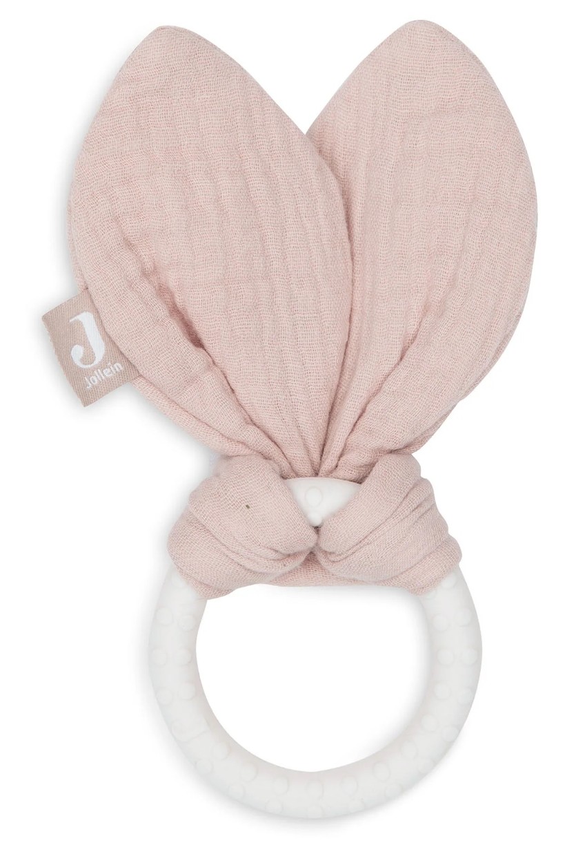 Игрушка-прорезыватель Jollein Bunny Ears Wild Rose (101-007-67099)
