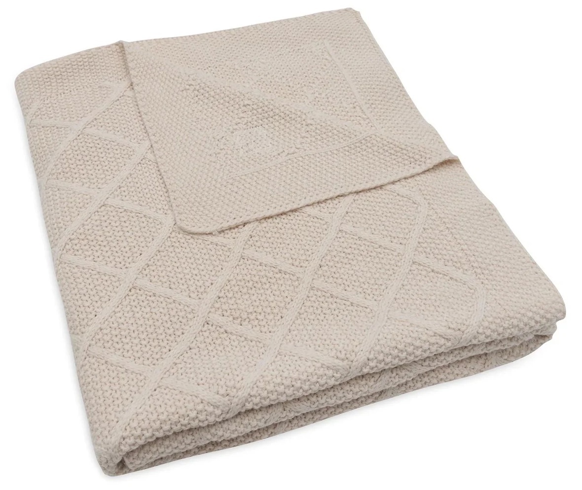 Плед Jollein Check Knit Oatmeal 75x100 (516-511-68038)