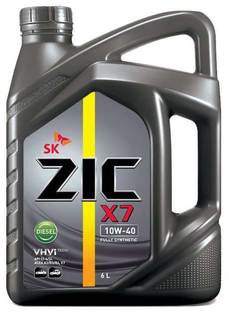 Моторное масло Zic X7 Diesel 10W-40 6L