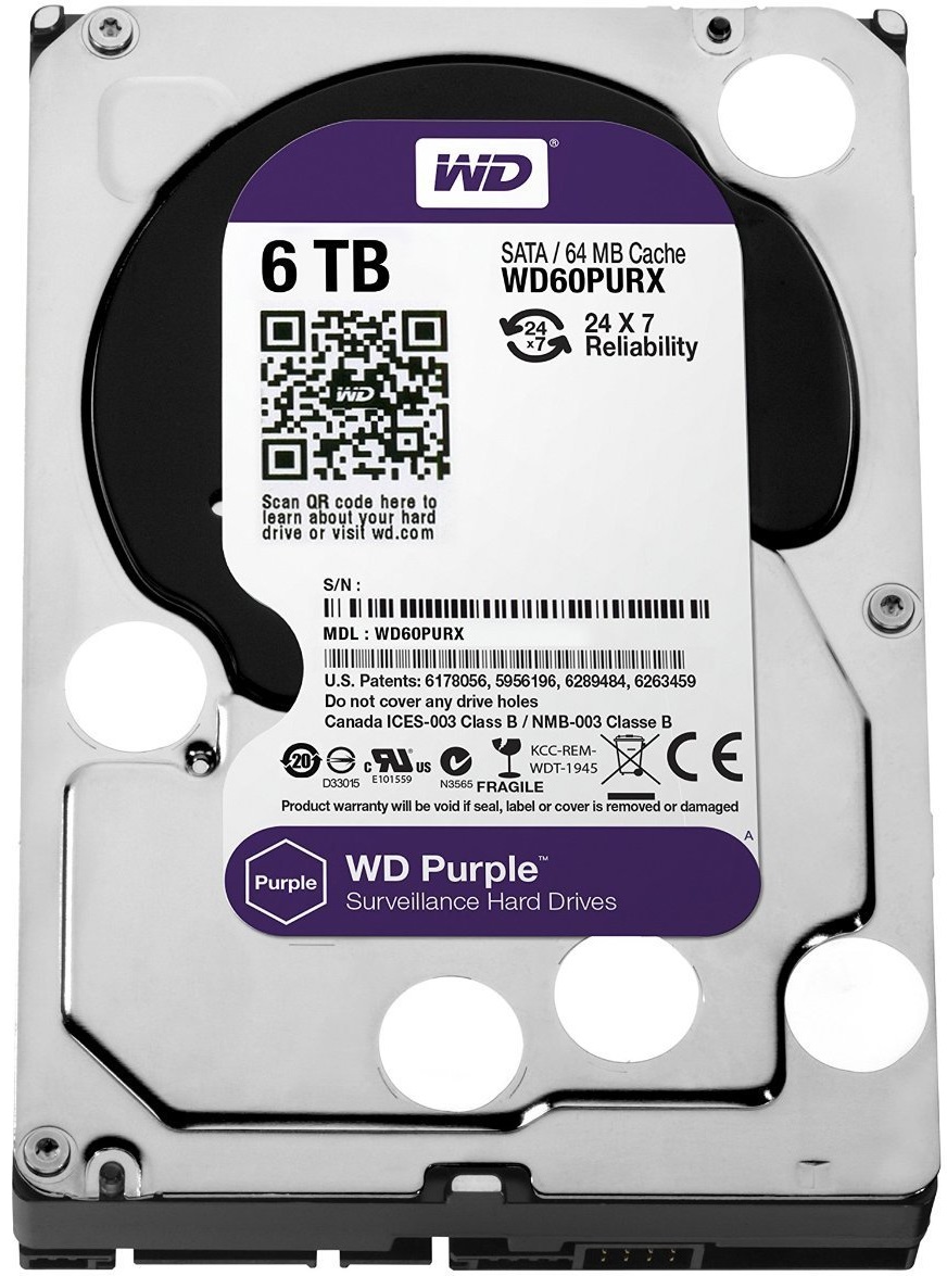 HDD Western Digital Purple 6Tb (WD60PURZ)
