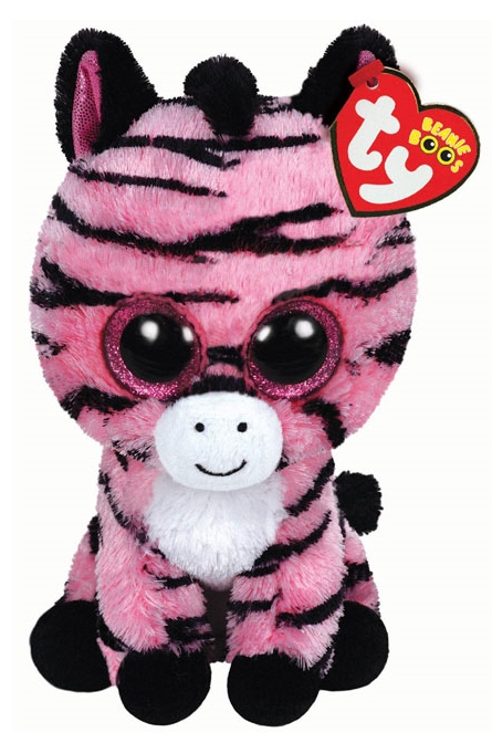 Jucărie de pluș Ty Zoey Pink Zebra 24cm (TY37035)