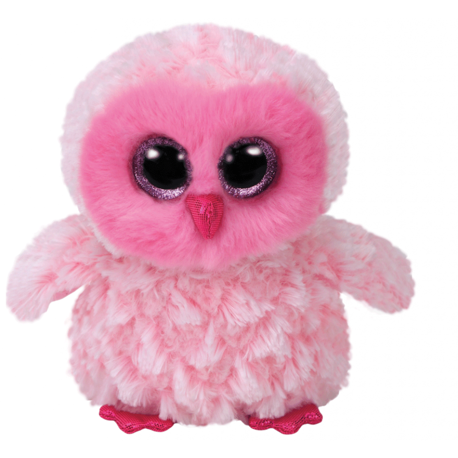 Jucărie de pluș Ty Twiggy Pink Owl 15cm (TY36846)
