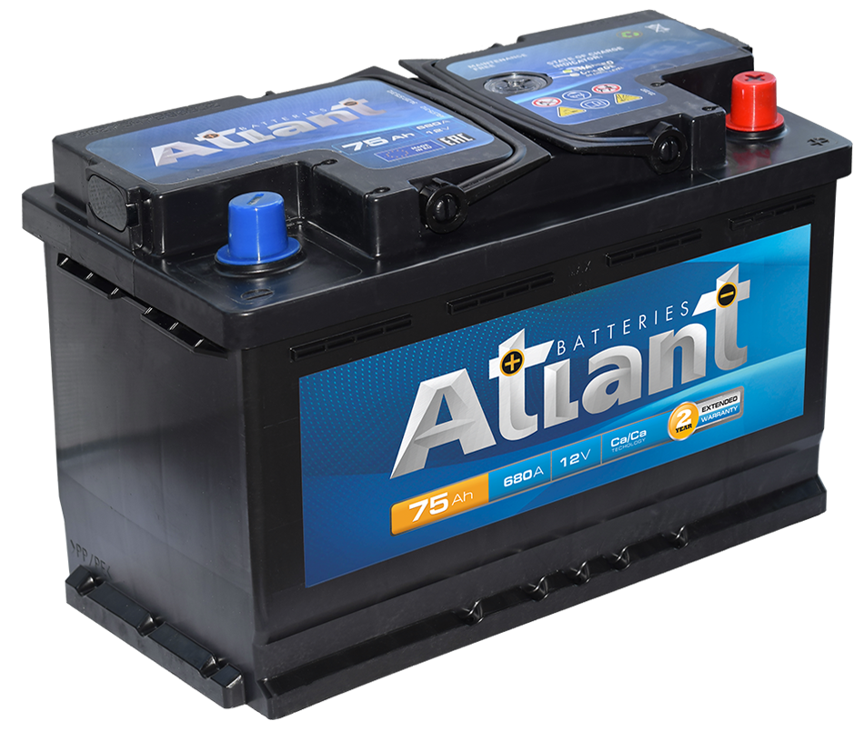 Автомобильный аккумулятор Atlant 6CT 75 Ah R+, купить по выгодной цене ...