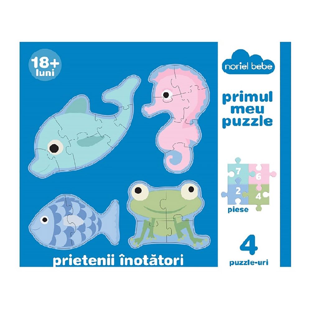 Puzzle Noriel 4in1 Prietenii mei inotatori (NOR8351)