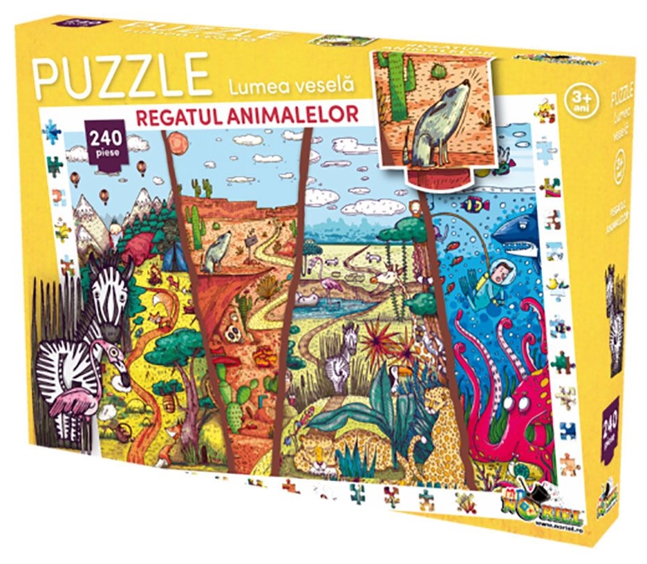 Puzzle Noriel 240 Regatul animalelor (NOR3058)