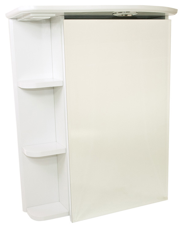 Шкаф с зеркалом Sanmaximus 600 Shelf White
