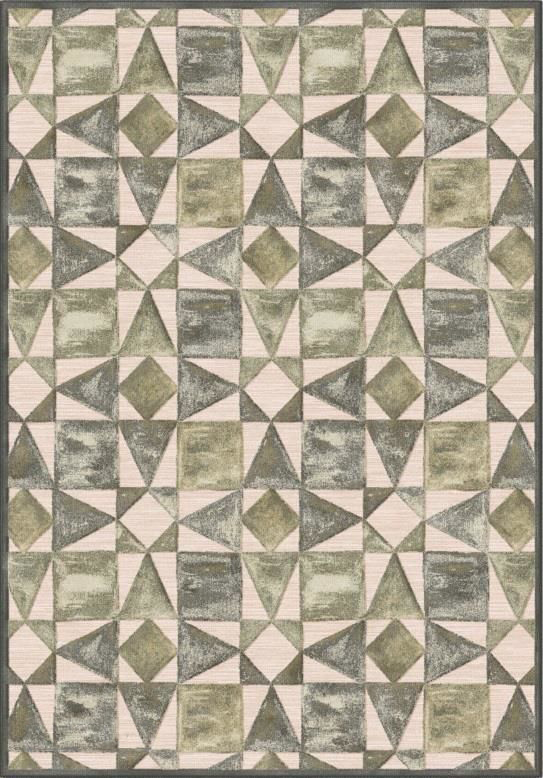Ковёр Ecofloor Farashe (474C493340) Kaleidoscope of Joy Green/Beige 1.60x2.30m