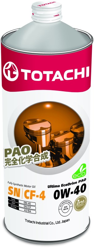 Моторное масло Totachi Ultra EcoDrive PAO SN/CF 0W-40 1L