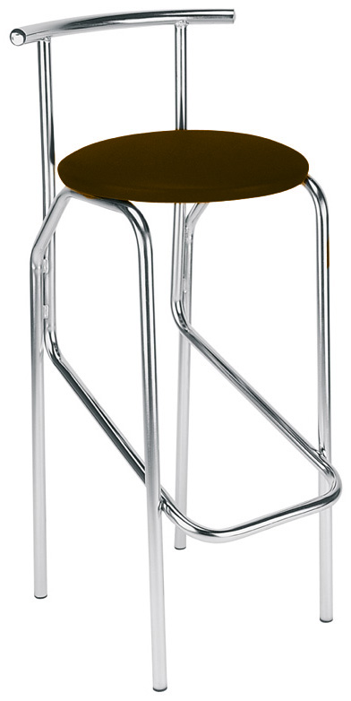 Барный стул Новый стиль Jola Chrome V3 Brown