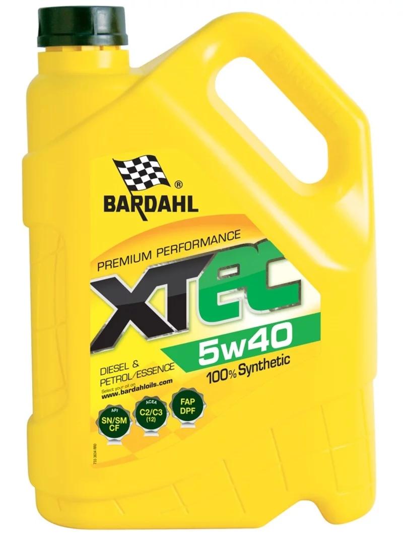 Моторное масло Bardahl XTEC ACEA C2/C3 API SN/SM/CF 5W-40 4L