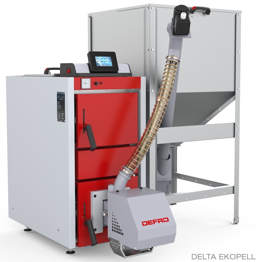 Cazan combustibil solid Defro Delta EkoPell 10kW