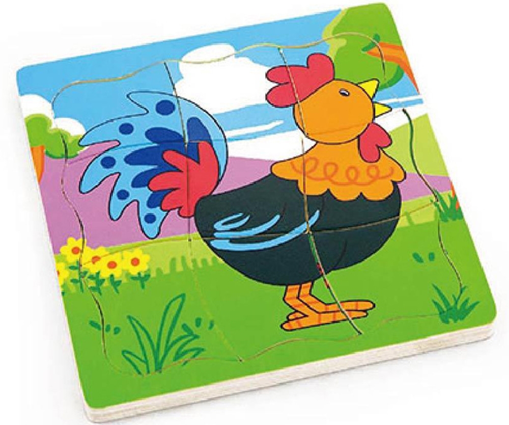 Пазл Viga 21 Grow-up Puzzle - Rooster (50113)